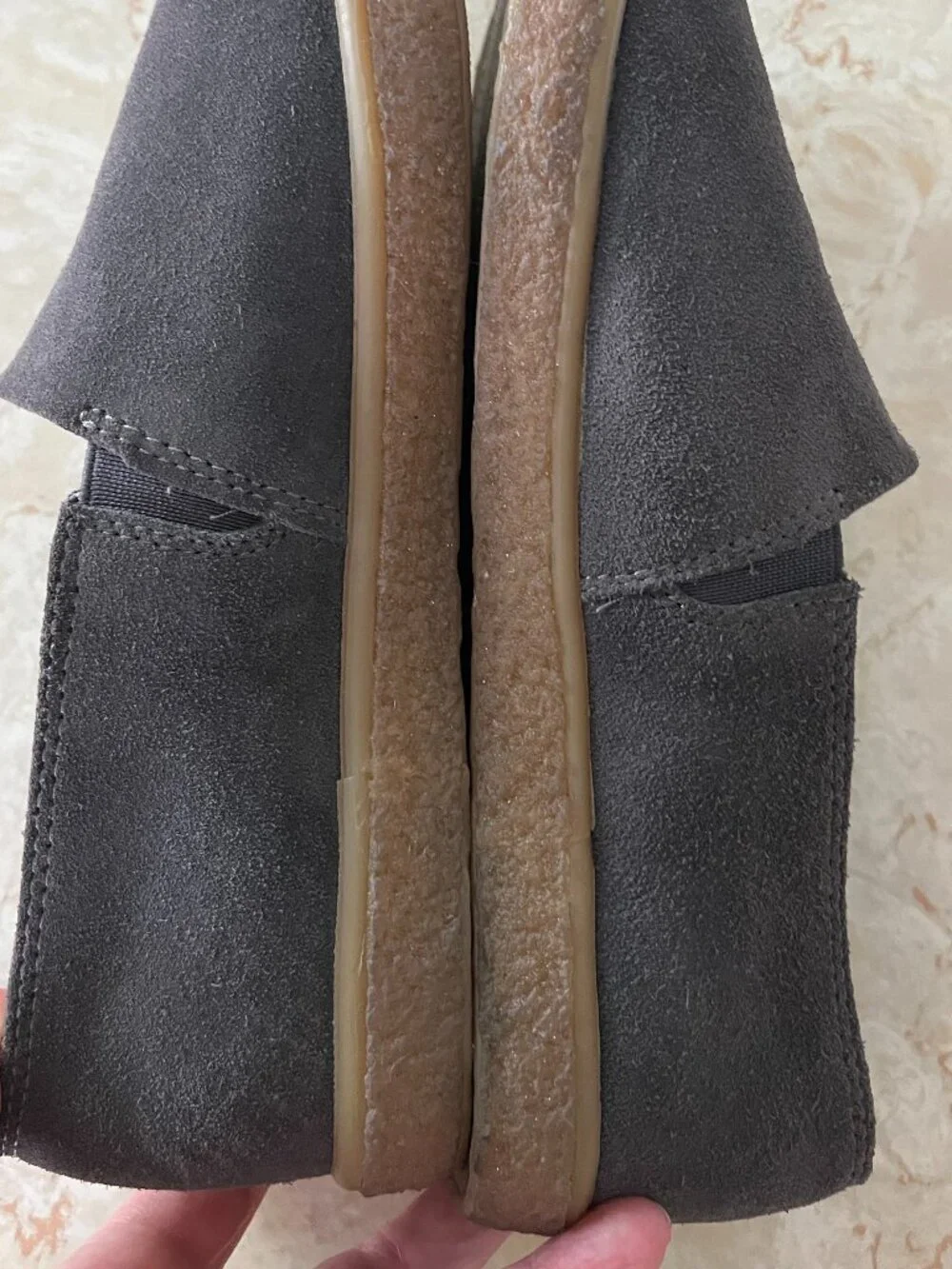 SeaVees Sun Tans Sz 9 Mens Slip On Sneakers Oiled Steel Suede Gum Sole